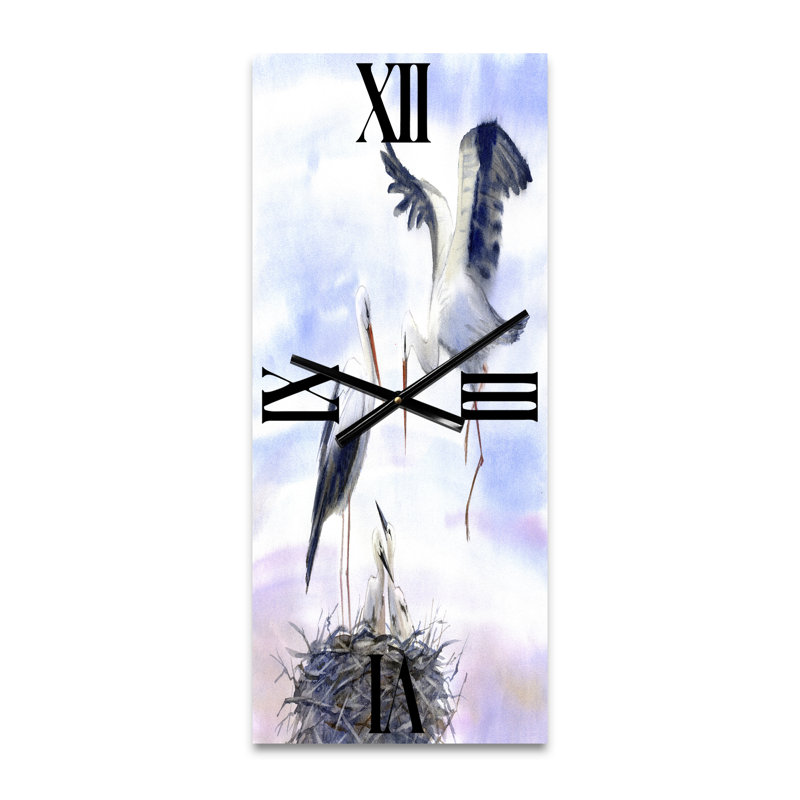 Horloge murale Cigognes dans le nid, Petit