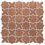 Sentier Des Cotto Star avec croix 11-7 / 8 po X 11-7 / 8 po Carreau de mosaïque en porcelaine