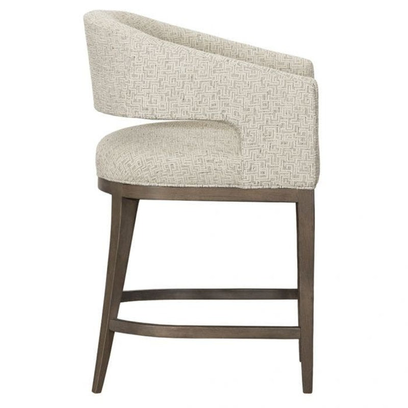 Tabouret de comptoir 26,5 po Cleo, Espresso, Étain 9953