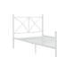 Lit plateforme double blanc-394946773