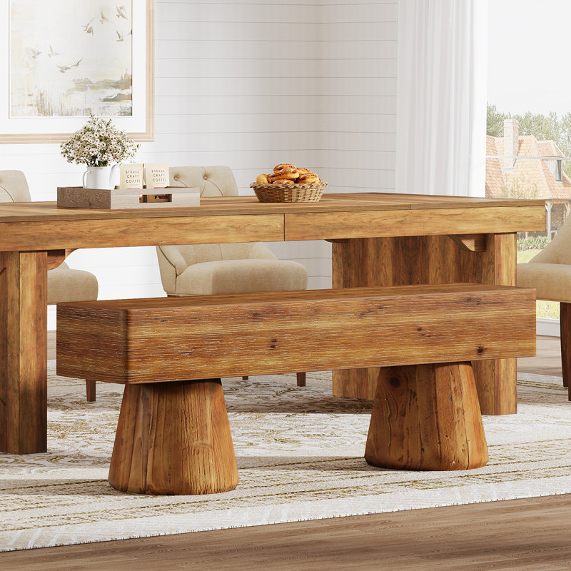 Solid Wood Dining Bench