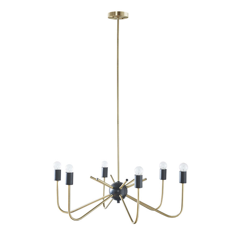 Lustre en métal 6 lumières