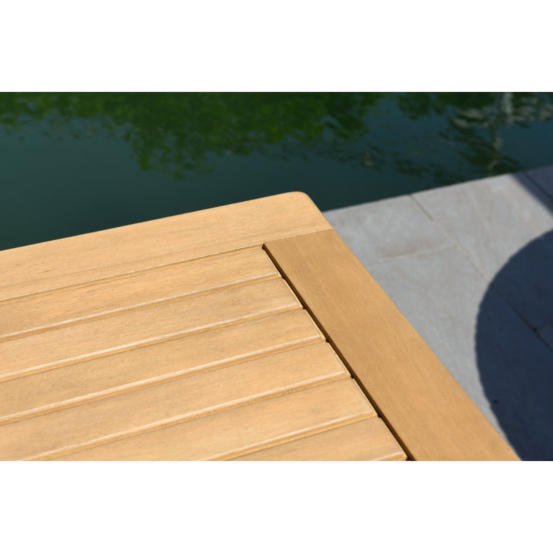 Ensemble de salle à manger d'extérieur en bois de teck 5 pièces Anautica
