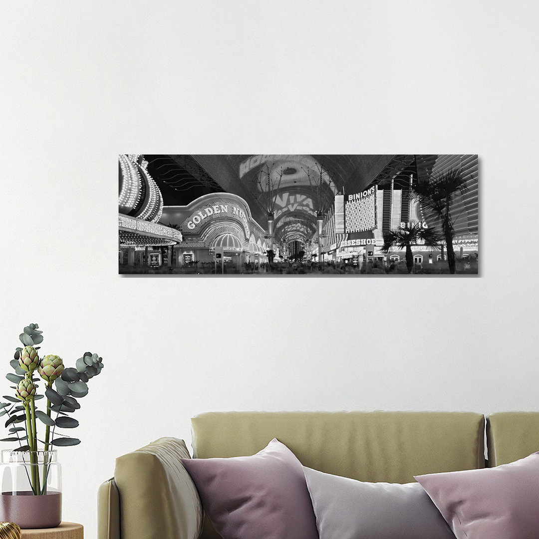 Fremont Street Experience, Las Vegas, Nevada, USA - Wrapped Canvas Panoramic Print