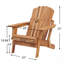 Chaise Adirondack classique de style côtier en bois de pruche massif avec cadre pliable-2134519113-2134519116