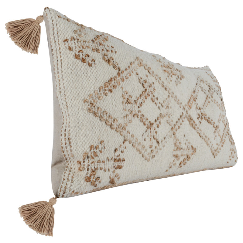Ferri Lumbar Pillow Insert, Ivory/Natural
