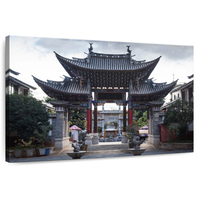Lilie Chinese Park Pavilion, 16" H x 24" W
