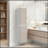 High Two-Door Wall Cabinet With Interior Shelf Vertical Storage, White