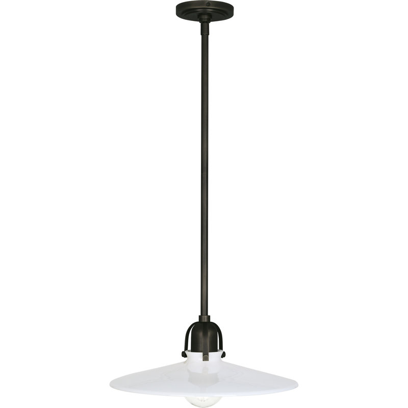 Luminaire suspendu conique 1 lumière Rico Espinet Arial, Bronze patiné foncé