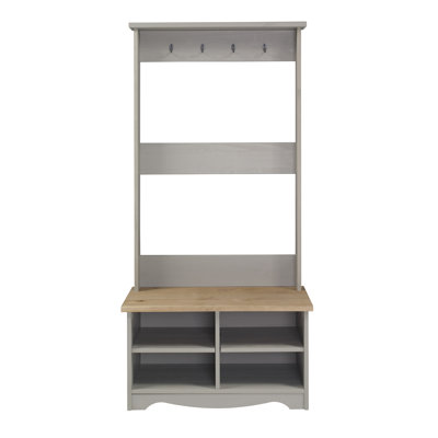 Claypoole Wooden Hall Shoe, Seating and Storage Bench