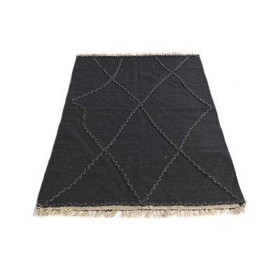 Tapis noir Noor