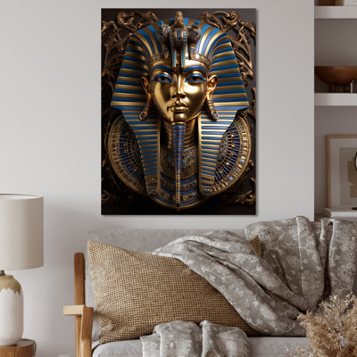 Égyptien Pharaons Regalia - Égypte, reproduction d'art sur métal