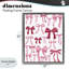 Cadre flottant rose et rouge Bows All Over, design par Marcus Prime-443001721-443001725