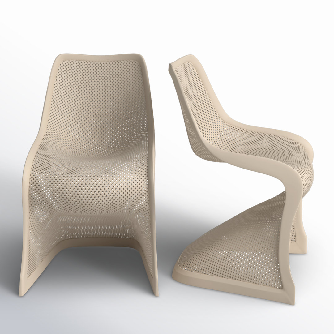 Spector Outdoor Stacking Dining Side Chair (Set of 2) AllModern 