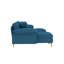 Canapé modulaire en chenille en U 114 po avec méridienne et pieds dorés-481451795