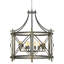 Rosette 8 - Light Lantern Drum Chandelier-28639047