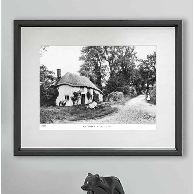 Calenick, Village 1912 - Single Picture Frame Print, 40cm H x 50cm W x 2.3cm D