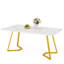 Unfinished Metal Base Dining Table-889820310-889820309