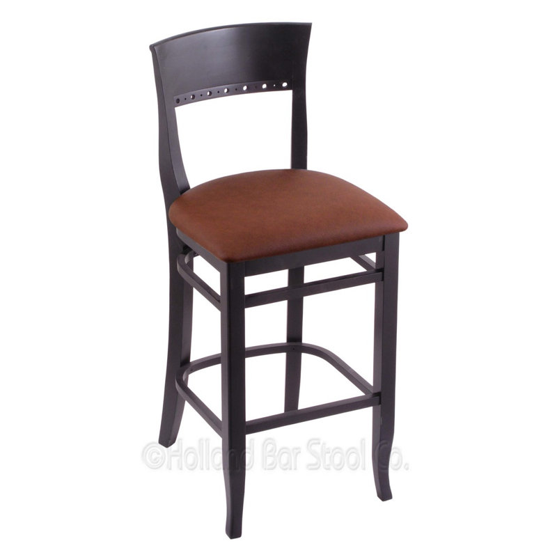 Tabouret 30 ", Noir, Charbon graphique, Tabouret de comptoir (siège d'une hauteur de 25 p