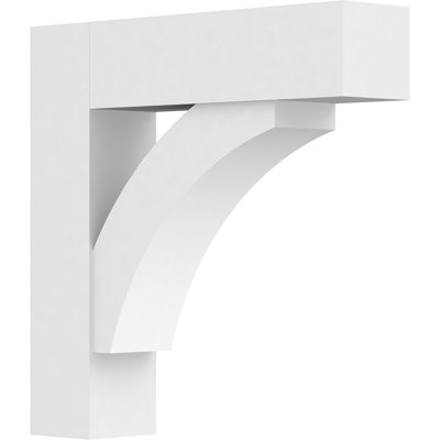 Support standard en PVC de qualité architecturale avec extrémités en bloc Thorton