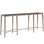 Emperador 74" Wide Dark Emperador Natural Stone Dusty Bronze Console