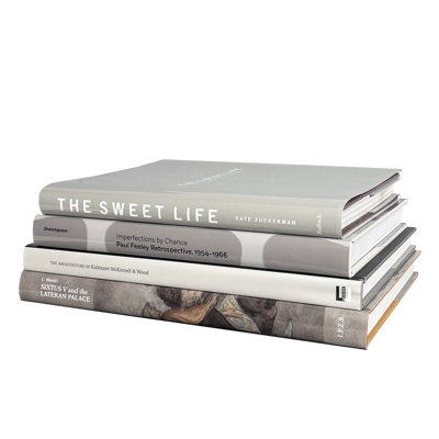 Livres décoratifs - pile de table basse Smokey Neutrals - 4 livres gris