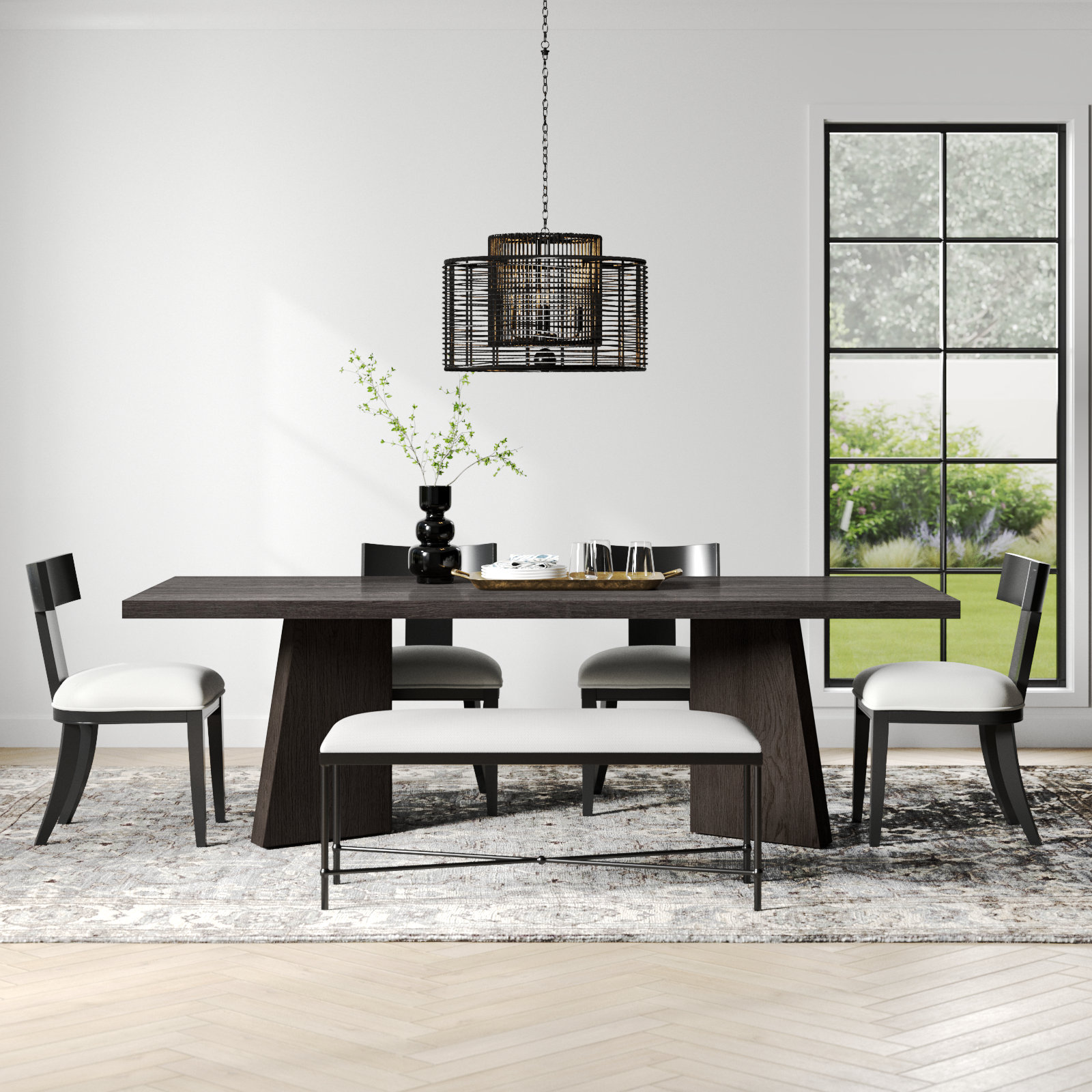 Gaten 96" Oak Dining Table