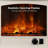 Damielle 20'' Electric Fireplace Infrared Heater with Crackling Sound, Freestanding Fireplace Stove-1391966874
