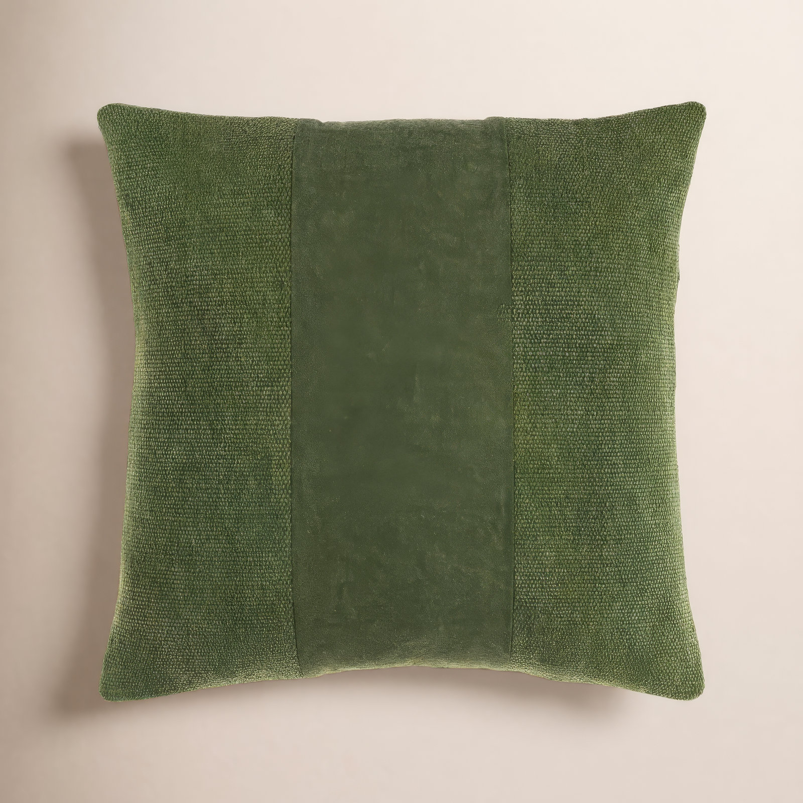 Dunbar Cotton Throw Pillow, Dark Green, Poly Fill, 18" x 18"