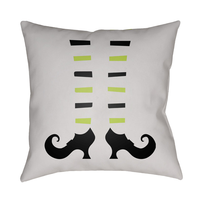  Indoor/Outdoor Throw Pillow, 18" H x 18" W x 4" D, Light Gray
