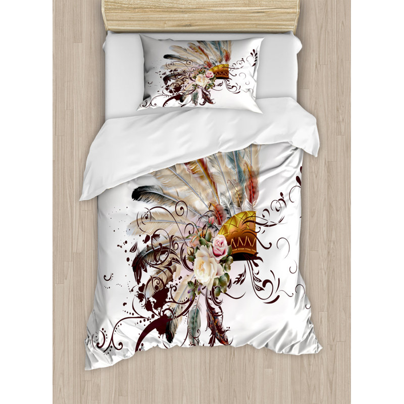 Batey Multicolour Microfibre 350 TC Traditional Duvet Cover Set, Single - 1 Pillowcase (80 x 80 cm)