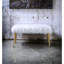 Faux Fur & Gold Finish Bench