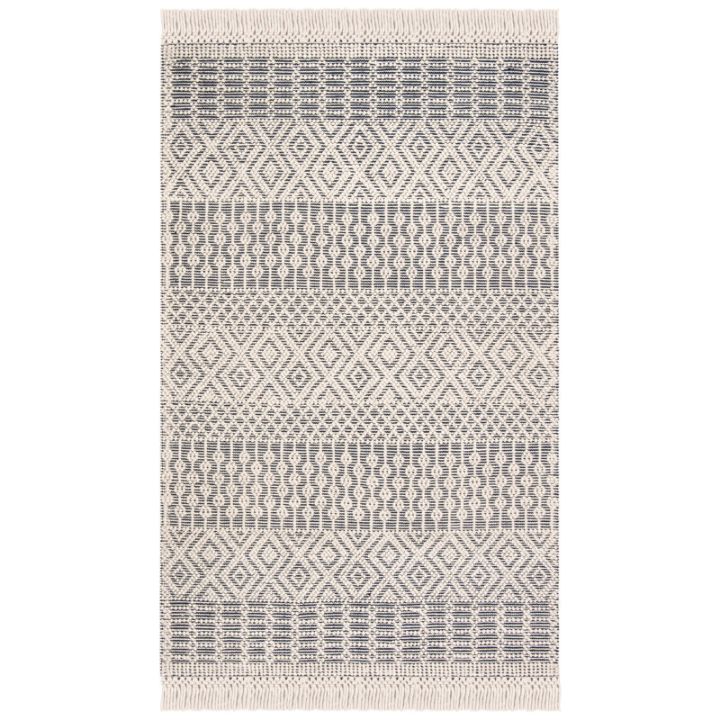 Vintage Look Hand Woven Area Rug, Rectangle 91 x 152 cm