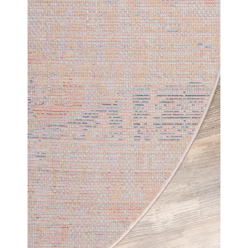 Leanora Geometric Indoor Rug, Round 3'3"