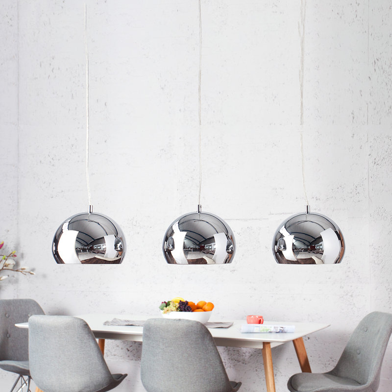 Emma 3 - Light Kitchen Island Pendant, Silver