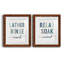 Lather Rinse Répétition - ensemble d'art textuel 2 pièces-983734402-983734406
