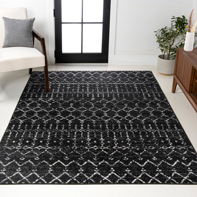 Tapis noir / ivoire Kateshia