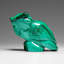 Genuine Polished Malachite Owl Carving (211.7 Grams)
