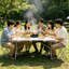 Table pliable blanche