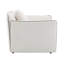 Chaise en chenille beige avec oreiller Yolanda