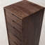 Commode d'appoint simple en noyer noir