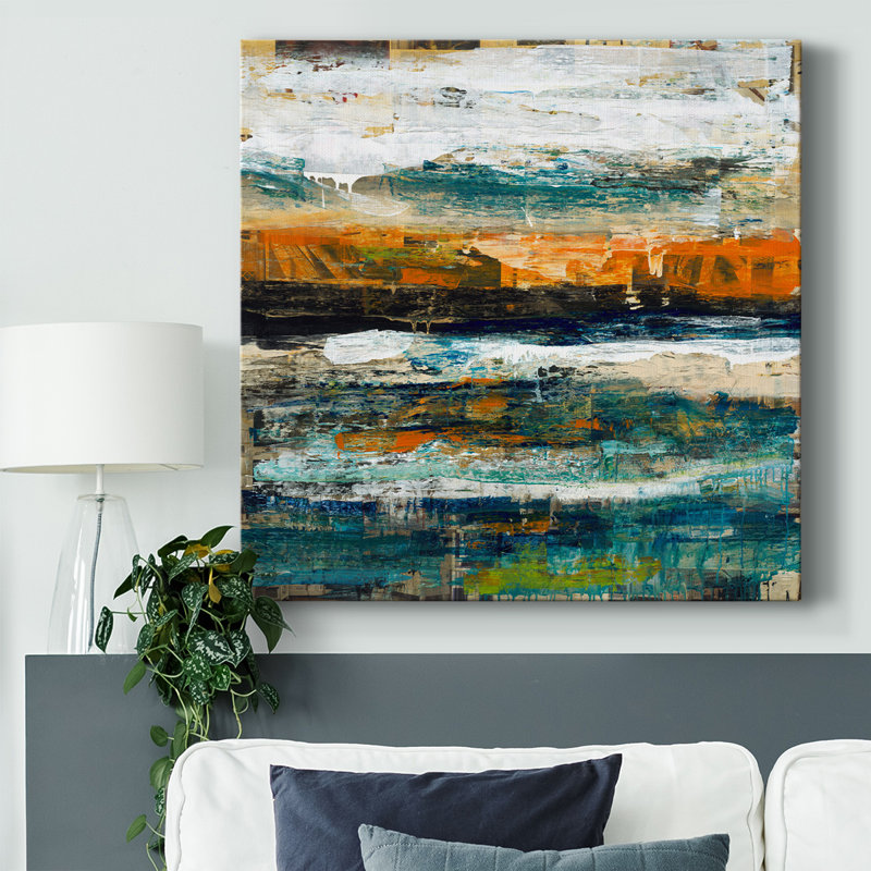 Surface #21-Gallery Wrapped Canvas, 24" H x 24" W x 1.5" D