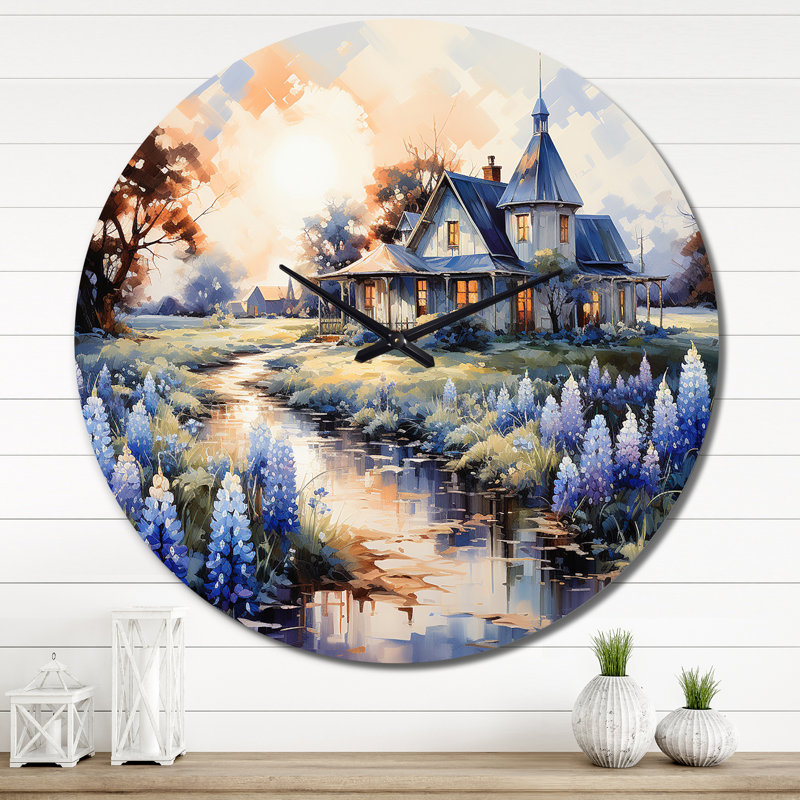 Horloge murale en métal, H 36 po x l 36 po