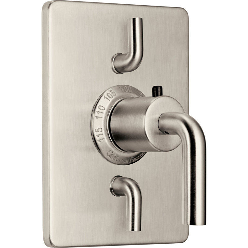 Descanso StyleTherm® 1/2" Trim Only with Dual Volume Control, Satin Nickel