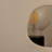 Ceramic Table Lamp with Cut-Outs, Volcano Finish, White