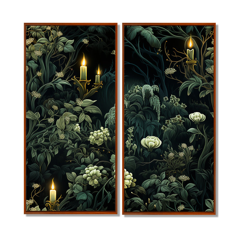 Crigler - Green, reproduction d'art sur toile, 32" H x 32" W, Impression encadrée flottante, Brown