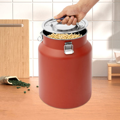 12L/3.17Gal Rice Storage Container Stainless Steel Food Storage Container With Lid