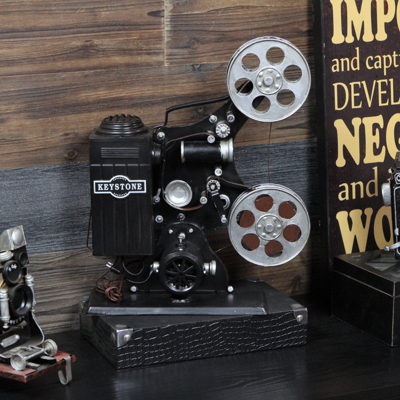Sculpture projecteur rétro movie Biddlestone