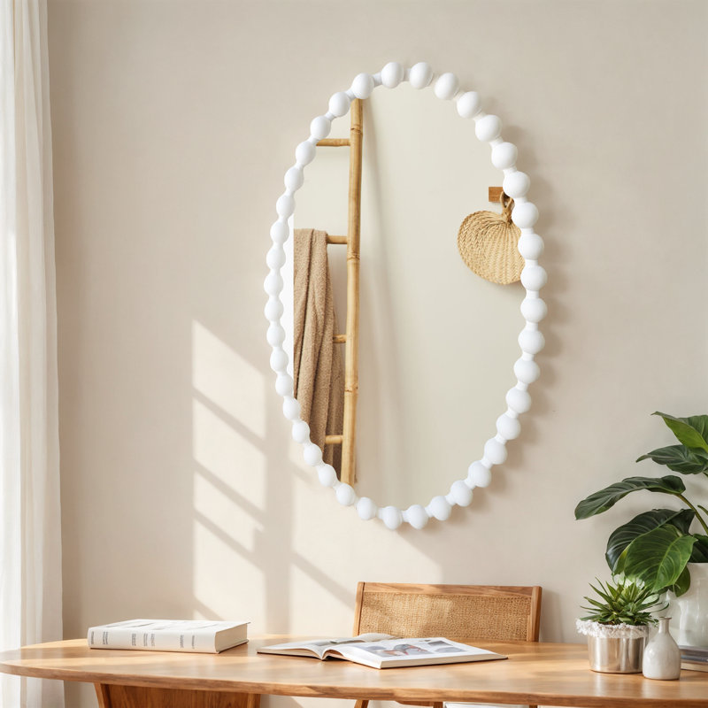 Miroir mural ovale