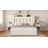 Velvet Upholstered Storage Bed With LED Lights, Storage Platform Bed With 2 Drawer & Charging Station-12461070-12362180